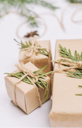 Gift packaging for Christmas