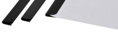 Slide binders self-adhesive
