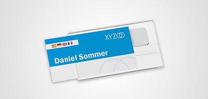 Name badges Clear