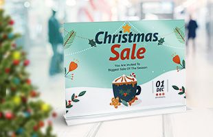 Menu holder T-shaped