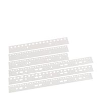 Filing strips for wire bindings
