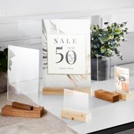 Menu holder wood