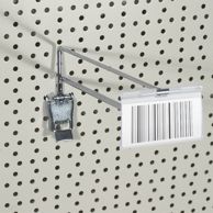 Scanner rail for pegboard hooks