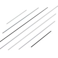 Straight wire shafts for calendar hangers