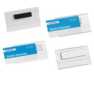 Name badges Clear