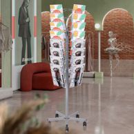 Rotating brochure stand
