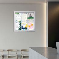 Lockable notice board