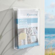 Waterproof leaflet holder