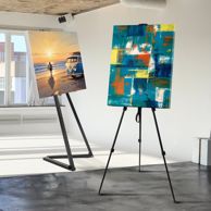 Metal easel
