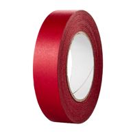 Best Price spine tape, special paper, linen structure red  | 30 mm
