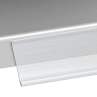 Regálová lišta DBR, samolepicí 39 mm | 1000 mm | transparentní provedení  | k nalepení (standardní lepicí páska) 