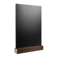 Stolní stojánek s křídovou tabulí černá|tmavě hnědá  | A4 - 210 x 297 mm 