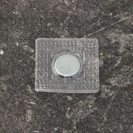 Kotoučové magnety z neodymu, k našití, čtvercové, 12 mm x 2 mm, N35 