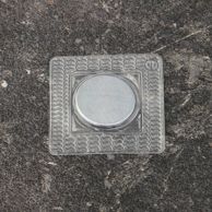 Kotoučové magnety z neodymu, k našití, čtvercové, 18 mm x 2 mm, N35 
