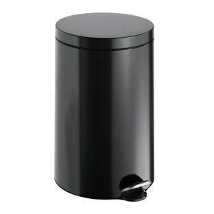 Pedal bin 20l steel  | black  | matt 