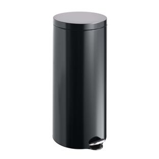 Pedal bin 30l steel  | black  | matt 