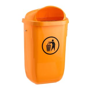 Waste bin 50 L, for outdoor areas 