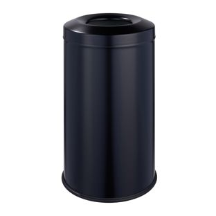 Fire retardant bin 20 l steel  | black  | matt 