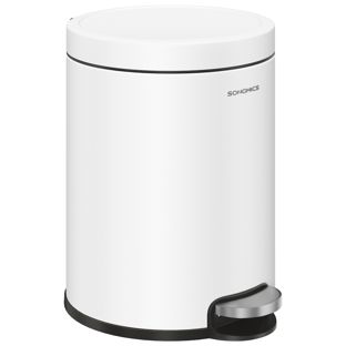 Bathroom bin Softclose 6 litres, round
 white