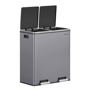 Pedal bin, 2 x 30 litres, Softclose
 light grey