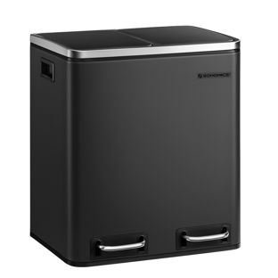 Pedal bin, 2 x 15 litres, Softclose black
