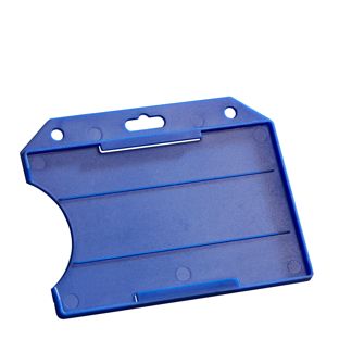 ID card holders hard plastic, open blue 