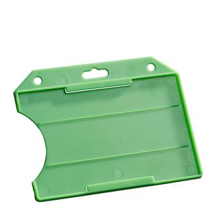 ID card holders hard plastic, open green 