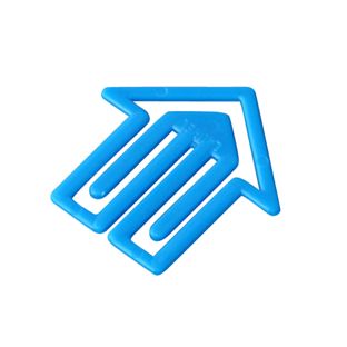 Arrow clips, 30 mm, made of plastic blue 