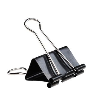 Fold back clips, 51 mm, black 