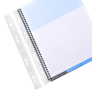 Filing strips for wire bindings, A4, 3:1, squared holes, rigid-PVC 0.50 