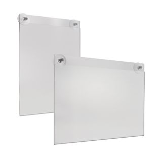 Acrylic pockets with suction cups 