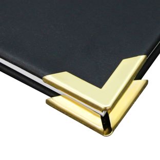 Knihařské růžky Kov PS 30 - 30 x 30 mm  | pomosazený 