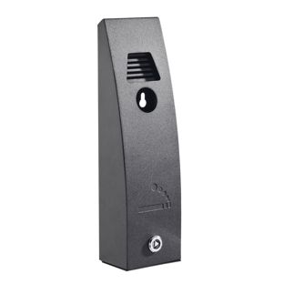 Wall-mounted ashtray ADELAIDE, steel, black 