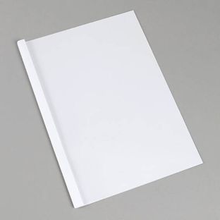 Thermal binding folder A4, linen board, 15 sheets, white  | 240 g/m² | 1.5 mm