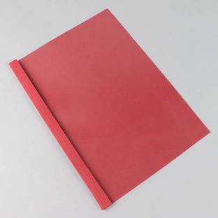Thermal binding folder A4 with slot, linen board, 40 sheets, red  | 230 g/m² | 4 mm