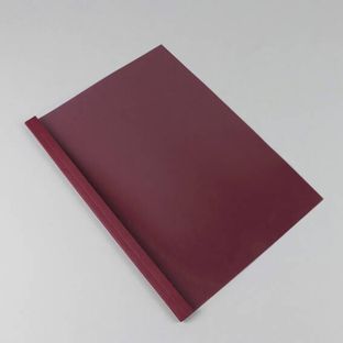 Obal pro tepelnou laminaci A4, lepenka ve vzhledu kůže, 60 listů, bordó  | 240 g/m² | 6 mm