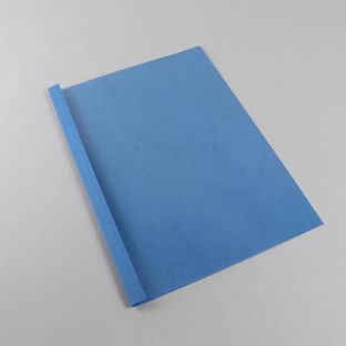 Thermal binding folder A4, linen board, 40 sheets, blue  | 250 g/m² | 4 mm