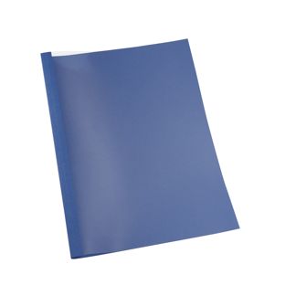Thermal binding folder A4 with slot, linen board, 30 sheets, dark blue  | 240 g/m² | 3 mm