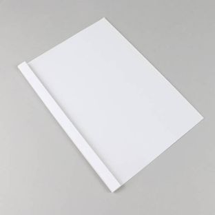 Thermal binding folder A4, linen board, 30 sheets, white  | 240 g/m² | 3 mm