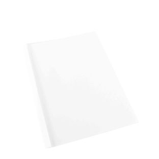 Thermal binding folder A4, filing flap, cardboard, up to 15 sheets, white 1.5 mm