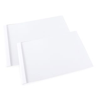 Thermal binding folder A4 landscape, cardboard, white 