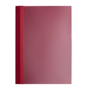 Obal s nýtovou vazbou A4, lepenka ve vzhledu kůže, 25 listů, červená  | 2 mm