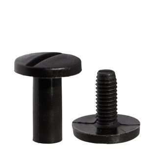 Plastic binding screws black | 15 mm