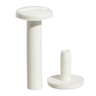 Plastic binding screws white | 25 mm