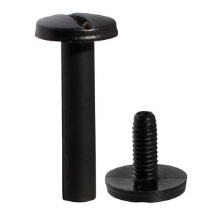 Plastic binding screws black | 25 mm
