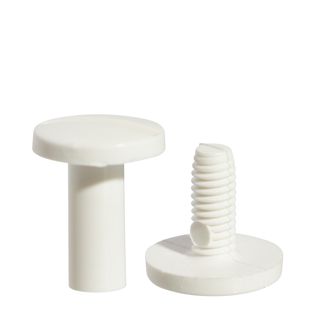 Plastic binding screws white | 8 mm