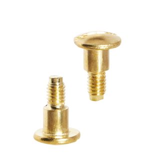 Hlavy s drážkou pro knihařské šrouby, 7,5 mm, s prodloužením 5 mm, pomosazené 