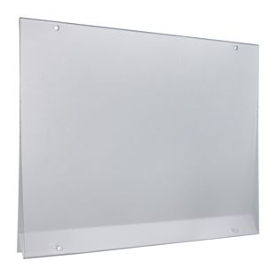 Poster holders, rigid PVC, with 4 round holes A4  | landscape 