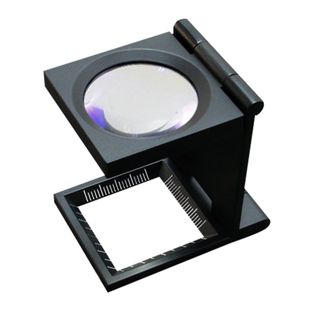 Metal counting glass, 6-fold enlargement, distortion-free 