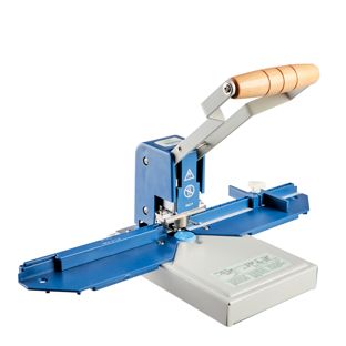 Feeding rail for corner punch Warrior, with adjustable side stop 